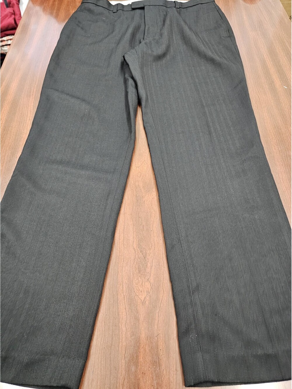 Michael Brandon Mens Black Dress Pants Flat Front 36x32 Office Professional